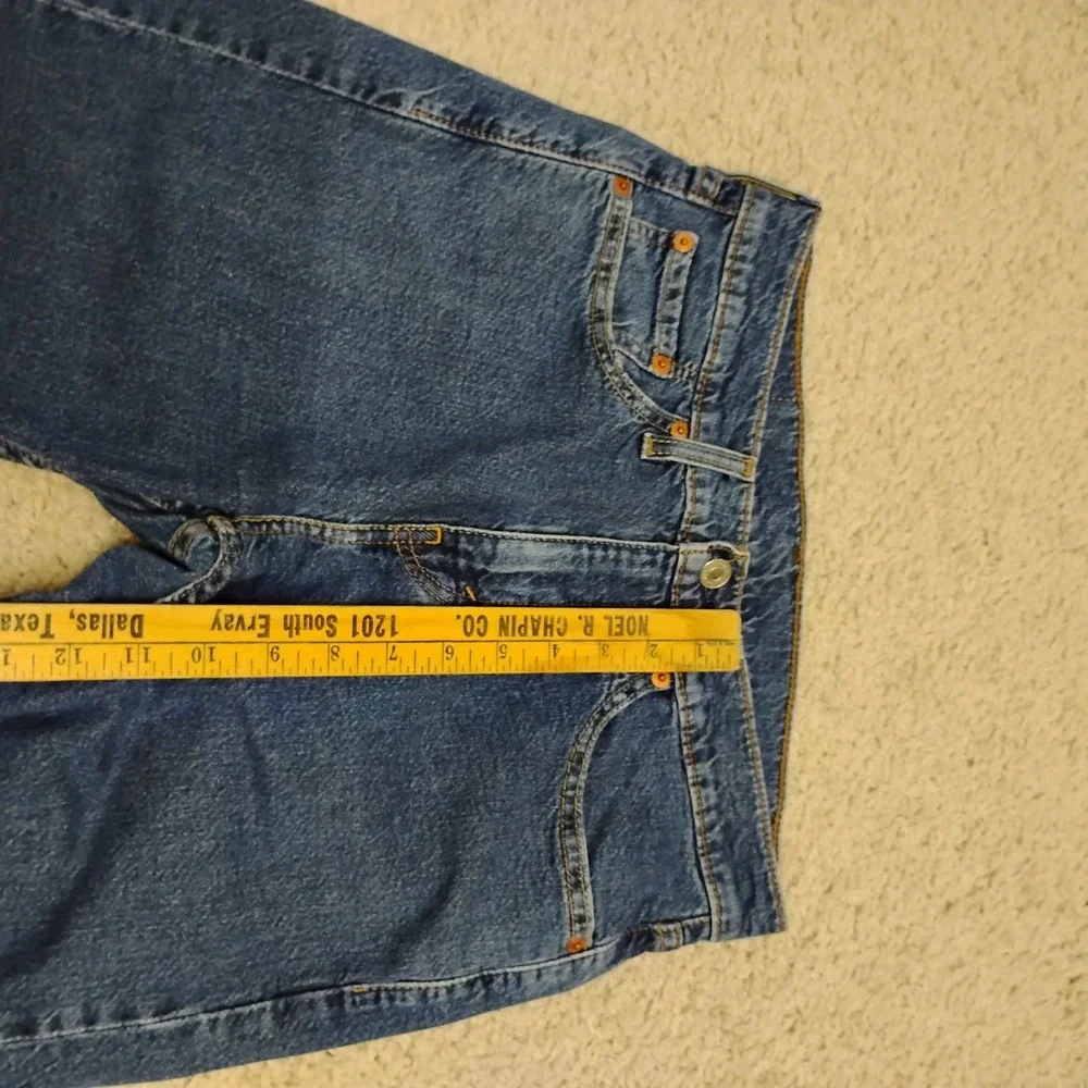 Levis 505 Jeans Mens 29x30 Blue Straight Denim Cotton Western Ranch Cowboy Farm